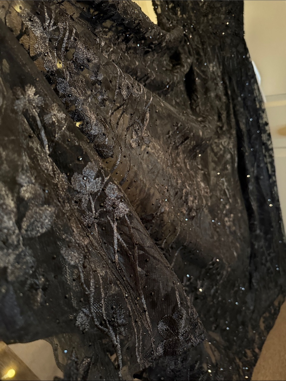 Mac Duggal Gianna V-Neck Beaded A-Line Gown - Picture 8 of 15